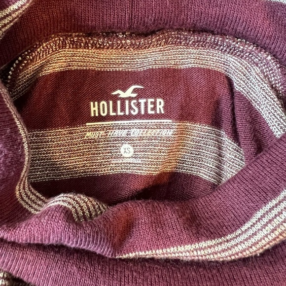 𝅺hollister Women’s Maroon and Gold Turtleneck Size XS - Picture 5 of 5